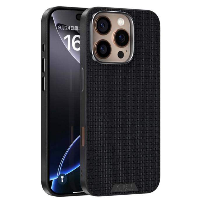 ABEEL - ABEEL iPhone 16 Pro Max Skal MagSafe Texturerad Svart