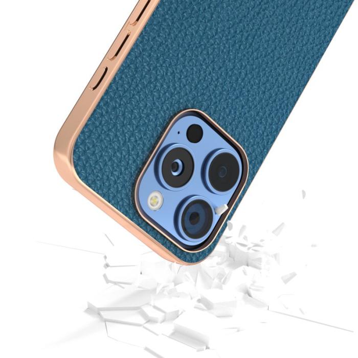 ABEEL - ABEEL iPhone 16 Pro Max Skal Star Series Blå Läder + TPU