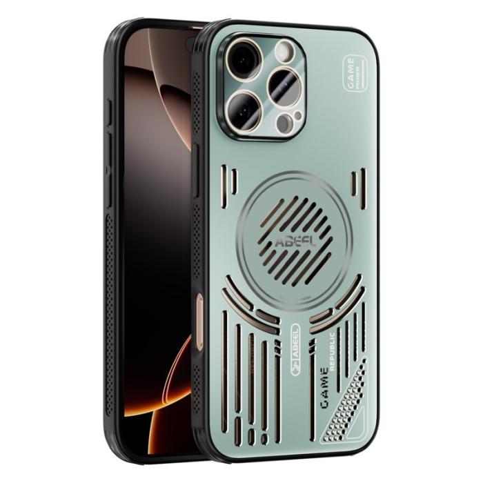 ABEEL - ABEEL iPhone 16 Pro Skal Aluminium + PC + TPU - Ljusgrön