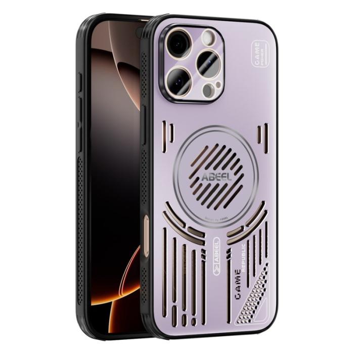 ABEEL - ABEEL iPhone 16 Pro Skal Aluminium + PC + TPU - Rosa Lila