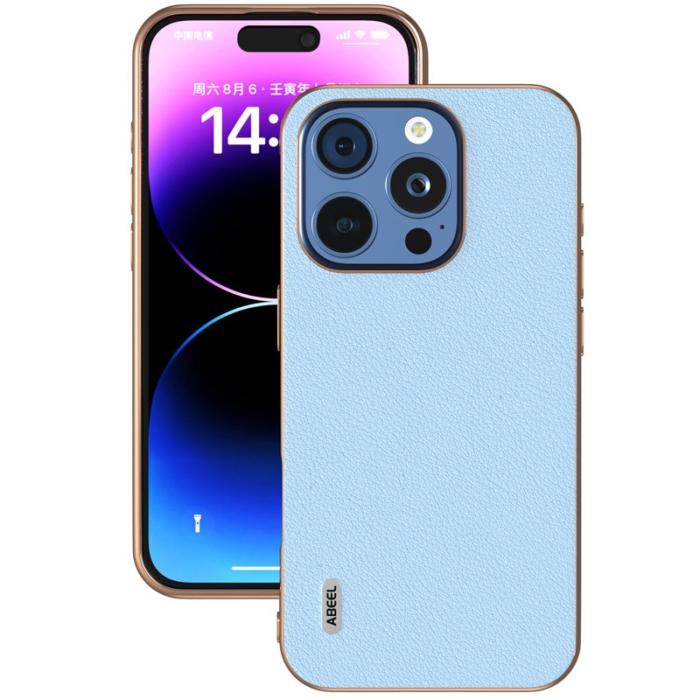 ABEEL - ABEEL iPhone 16 Pro Skal Electroplating Kantskydd Blå