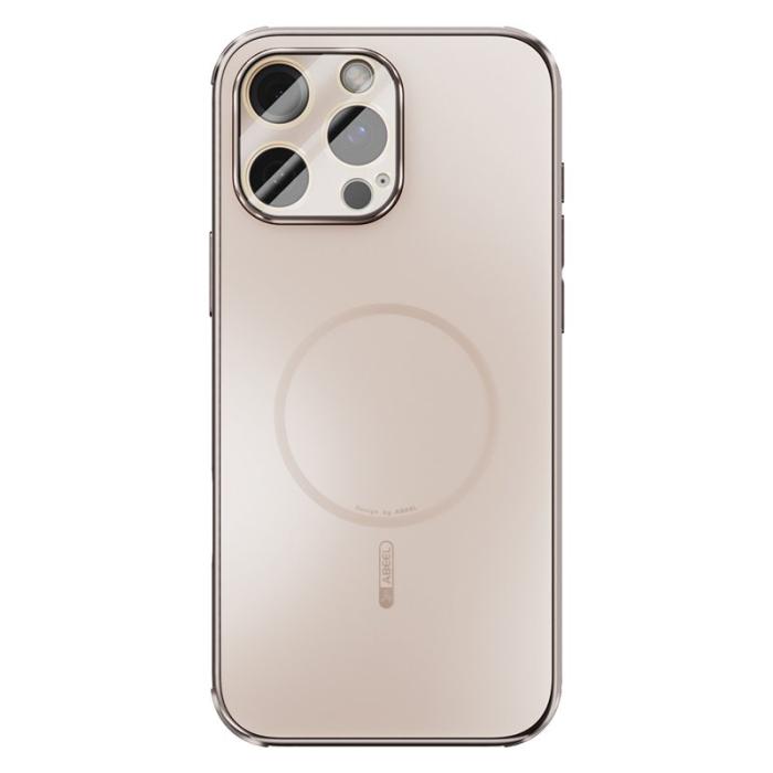 ABEEL - ABEEL iPhone 16 Pro Skal Magnetiskt TPU PC Kylande Matt Guld