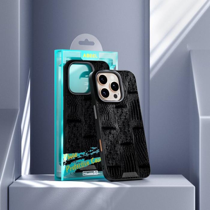 ABEEL - ABEEL iPhone 16 Pro Skal MagSafe Beast Textur Svart