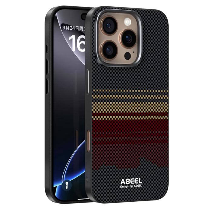 ABEEL - ABEEL iPhone 16 Pro Skal MagSafe Ultra Slim PC TPU Sunrise