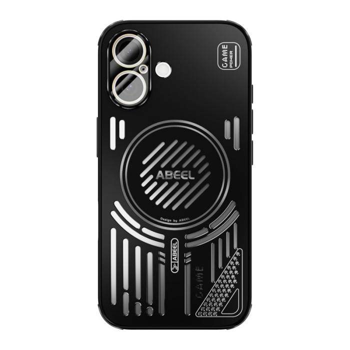 ABEEL - ABEEL iPhone 16 Skal Aluminium + PC + TPU Hål Svart