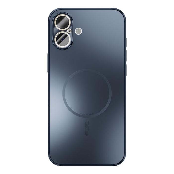 ABEEL - ABEEL iPhone 16 Skal Magnetiskt TPU PC Kylande Matt Blå