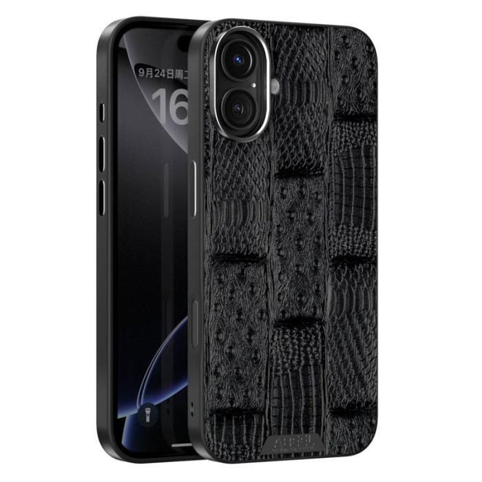 ABEEL - ABEEL iPhone 16 Skal MagSafe Kompatibel Beast Textur Svart
