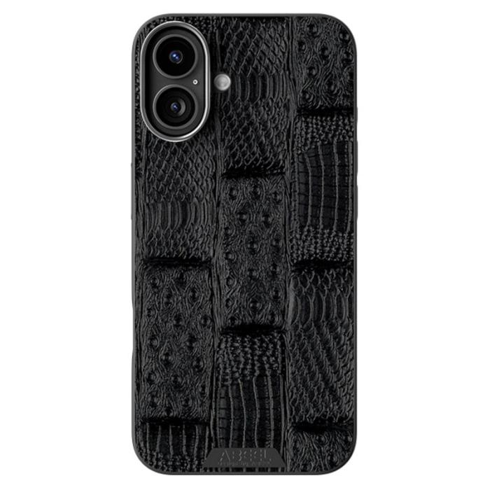 ABEEL - ABEEL iPhone 16 Skal MagSafe Kompatibel Beast Textur Svart