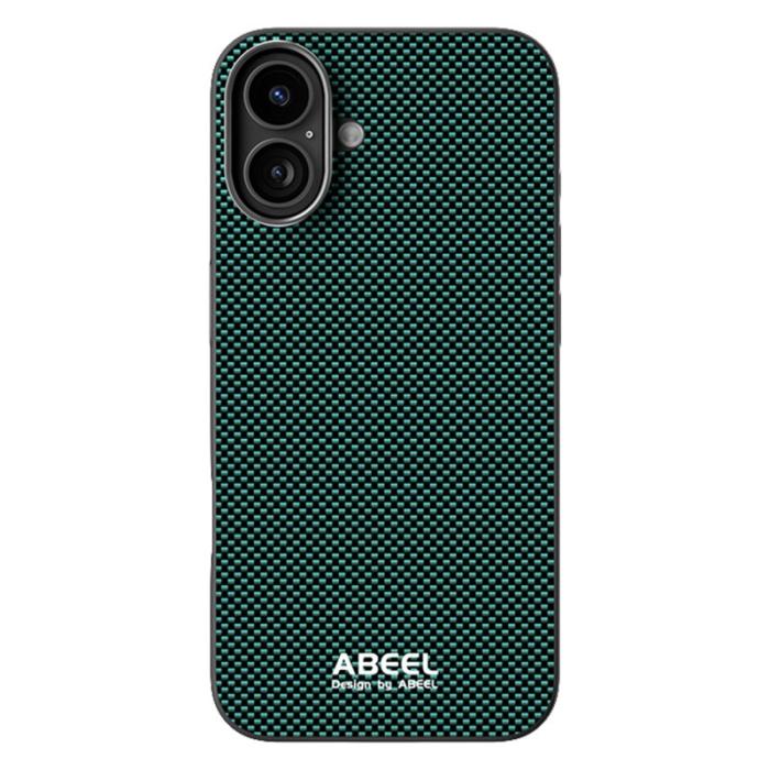 ABEEL - ABEEL iPhone 16 Skal MagSafe Kompatibel Grön TPU Aluminium