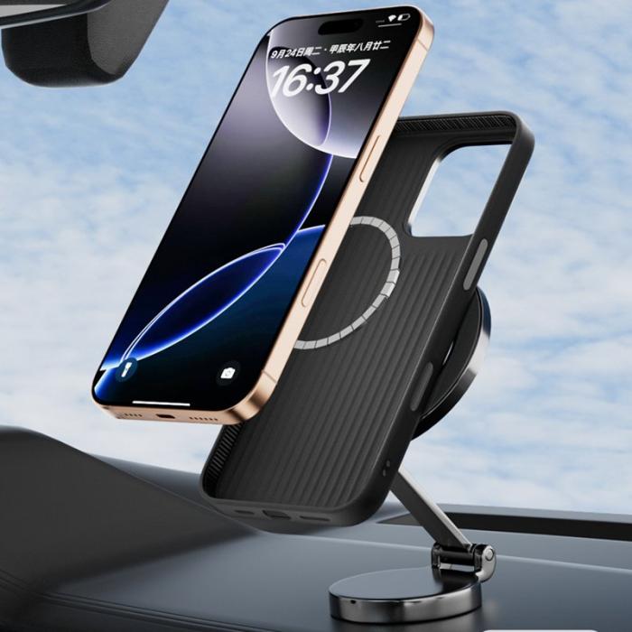 ABEEL - ABEEL iPhone 16 Skal MagSafe Kompatibel Grön TPU Aluminium