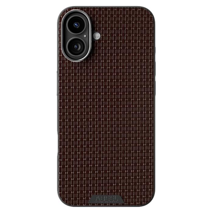 ABEEL - ABEEL iPhone 16 Skal MagSafe Kompatibel Texturerad Kaffe