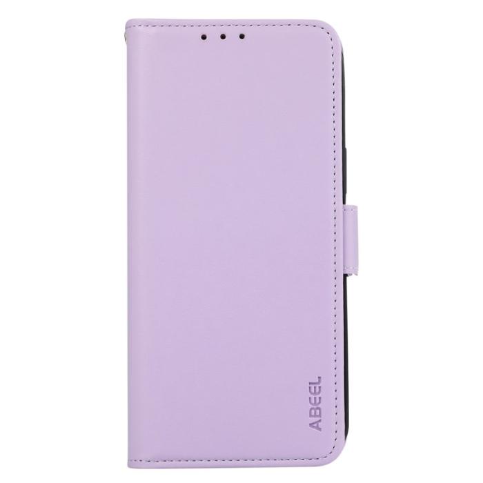 ABEEL - ABEEL iPhone 16 Ställfodral RFID-blockerande Läder - Lila