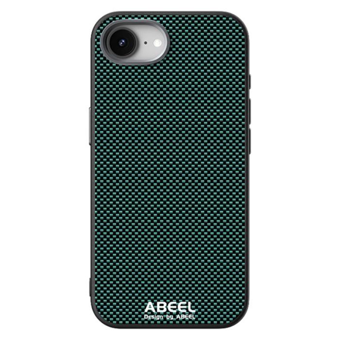 ABEEL - ABEEL iPhone 16e Skal Magnetiskt Tryckt TPU Läder Grön