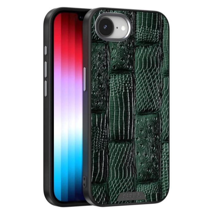 ABEEL - ABEEL iPhone 16e Skal MagSafe Beast Textur Grön