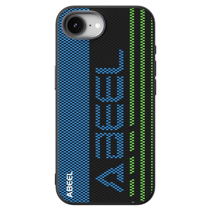 ABEEL - ABEEL iPhone 16e Skal MagSafe Kompatibel PC TPU Läder Svart