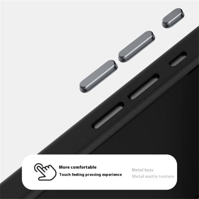 ABEEL - ABEEL iPhone 16e Skal MagSafe Krokodiltextur Svart