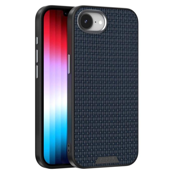 ABEEL - ABEEL iPhone 16e Skal MagSafe Texturerad Bakcover - Blå