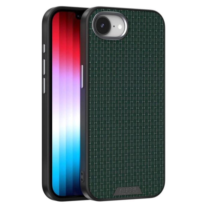 ABEEL - ABEEL iPhone 16e Skal MagSafe Texturerad Grön