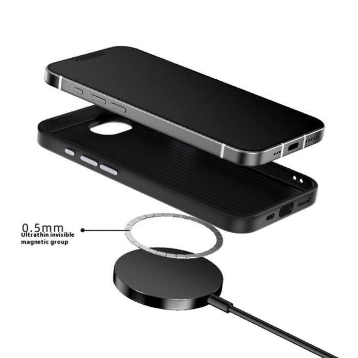 ABEEL - ABEEL iPhone 16e Skal MagSafe Texturerad Grön