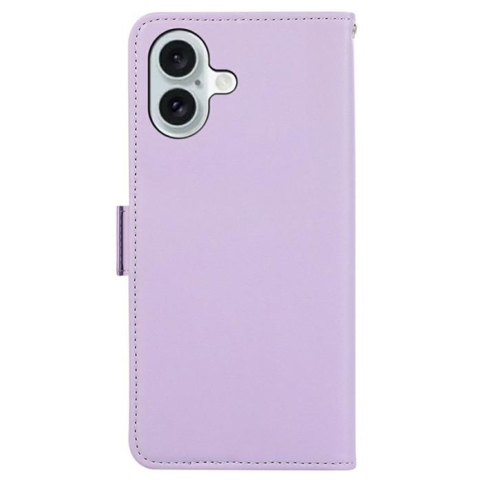 ABEEL - ABEEL iPhone 17 Fodral Läder med RFID-skydd - Lila