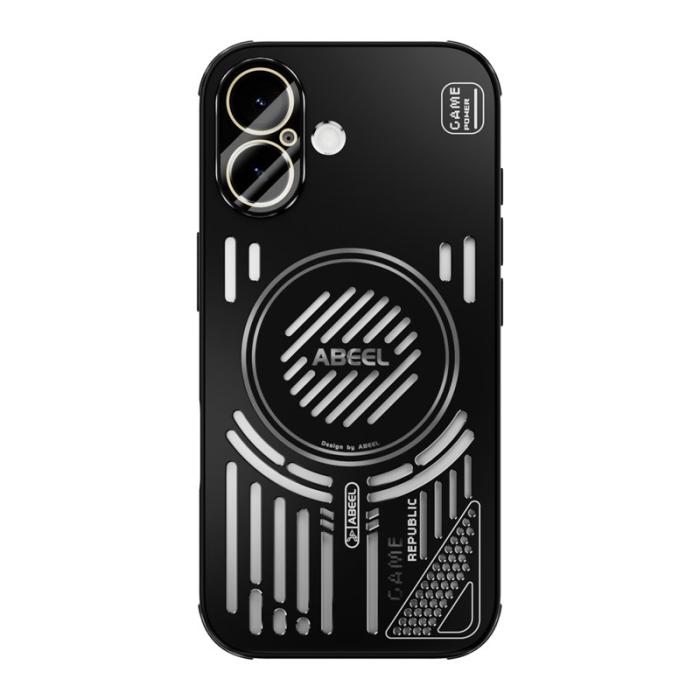 ABEEL - ABEEL iPhone 17 Magnetiskt Fodral Aluminium + PC + TPU - Svart