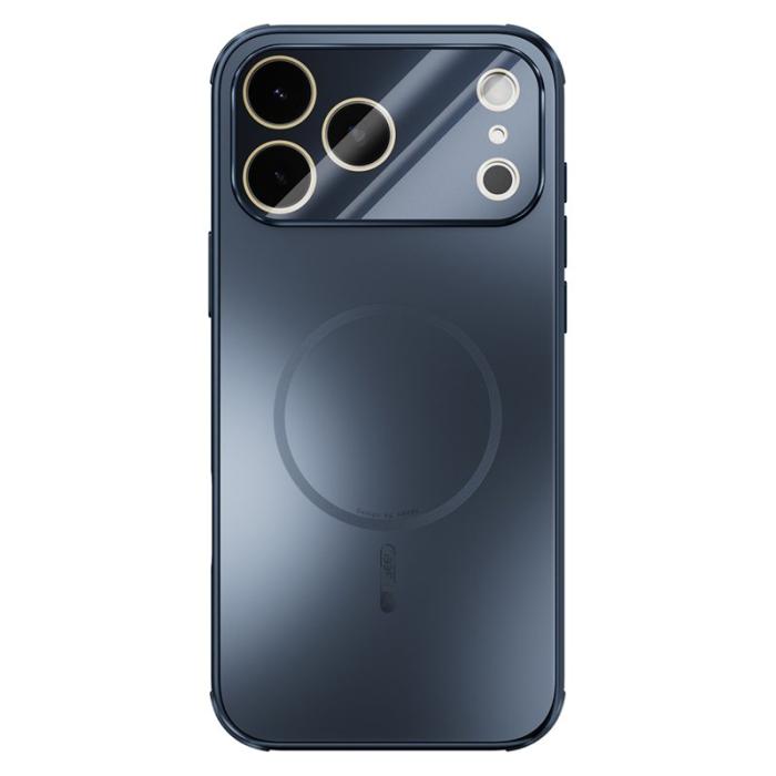 ABEEL - ABEEL iPhone 17 Pro Max Skal Magnetisk TPU PC Kyl Matt Blå