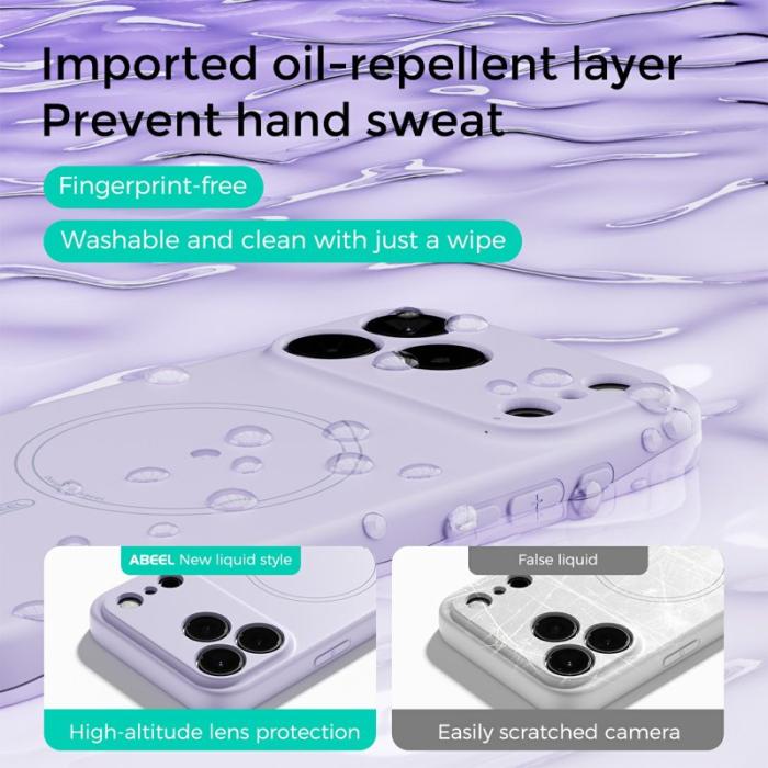 ABEEL - ABEEL iPhone 17 Pro Max Skal MagSafe Liquid Silicone - Rosa