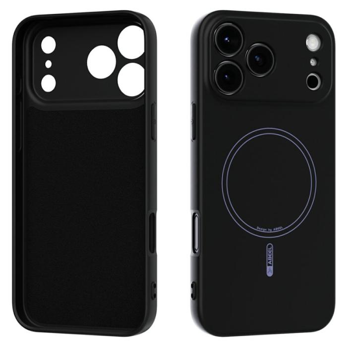ABEEL - ABEEL iPhone 17 Pro Max Skal MagSafe Liquid Silicone Svart