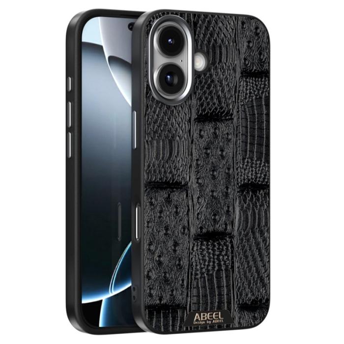 ABEEL - ABEEL iPhone 17 Skal MagSafe Kompatibel Beast Textur Svart