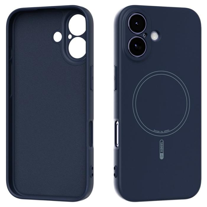 ABEEL - ABEEL iPhone 17 Skal MagSafe Kompatibel Mörkblå Silikon