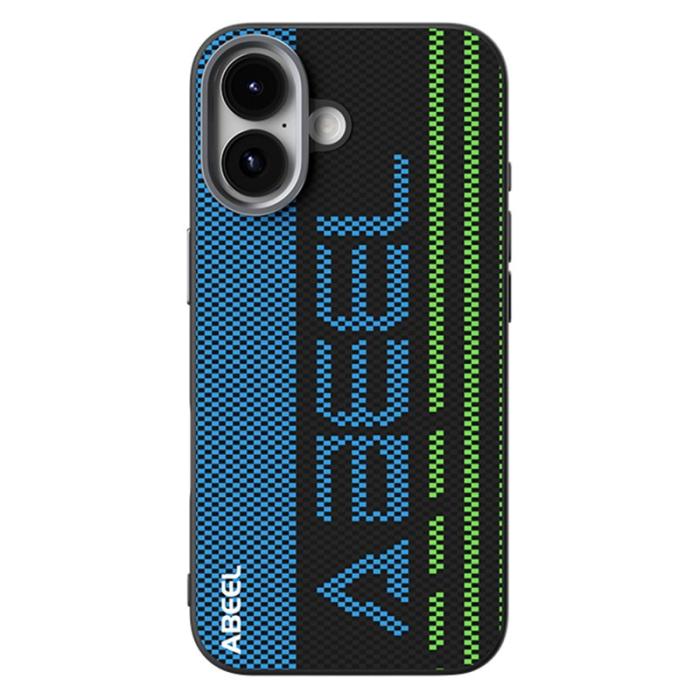 ABEEL - ABEEL iPhone 17 Skal MagSafe Kompatibel PC TPU Läder Svart