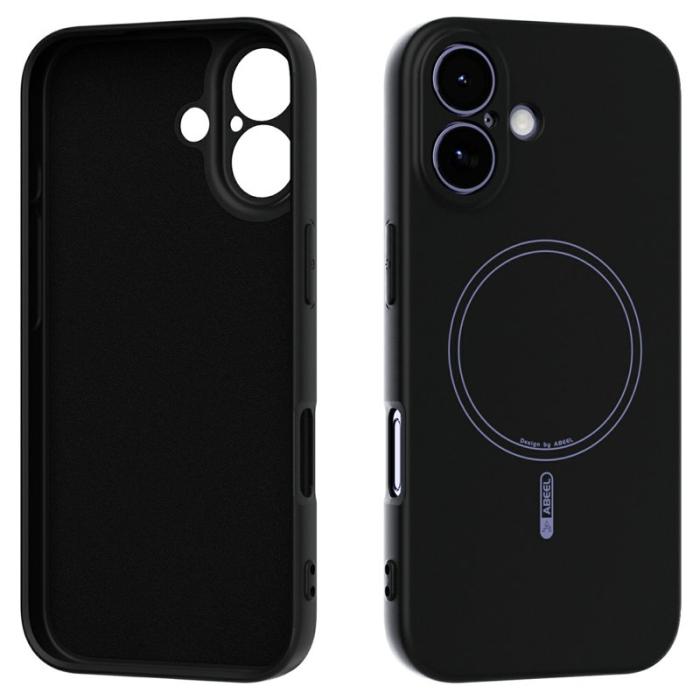 ABEEL - ABEEL iPhone 17 Skal MagSafe Kompatibel Svart Liquid Silicone