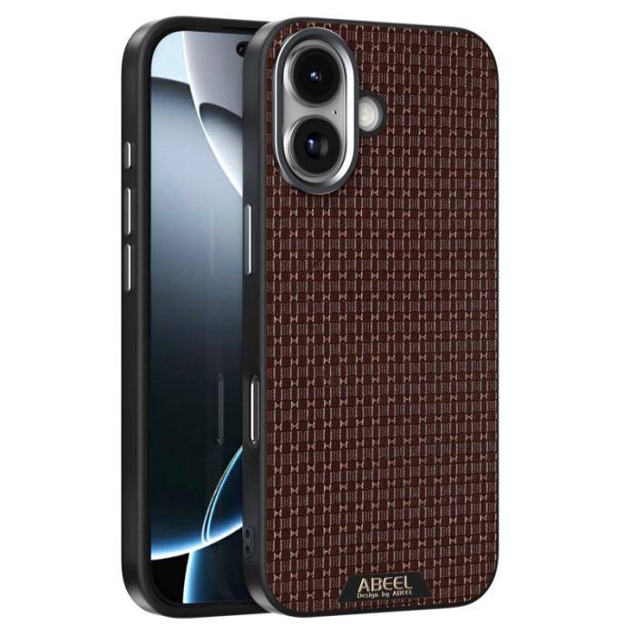 ABEEL - ABEEL iPhone 17 Skal MagSafe Texturerad Micro-Prägling Kaffe