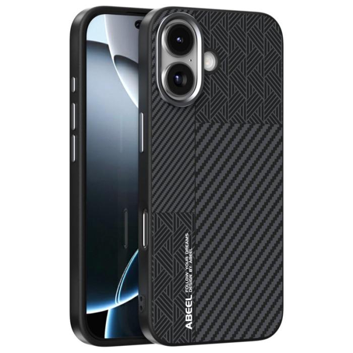 ABEEL - ABEEL iPhone 17 Skal PC TPU Aluminium PU Läder MagSafe - Textur 1