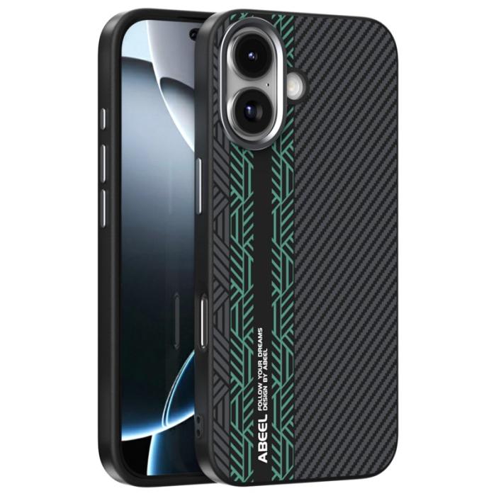 ABEEL - ABEEL iPhone 17 Skal PC TPU Aluminium PU Läder MagSafe - Textur 2