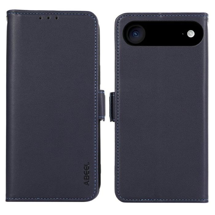 ABEEL - ABEEL iPhone Air Fodral Läder med RFID-blockering - Blå