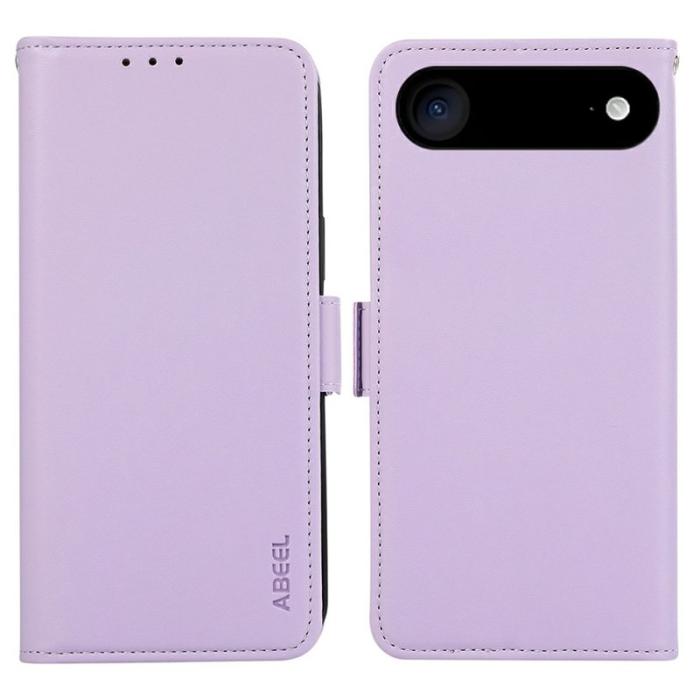 ABEEL - ABEEL iPhone Air Fodral Läder med RFID-blockering - Lila
