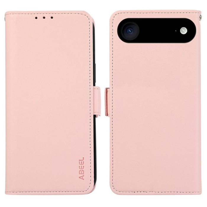 ABEEL - ABEEL iPhone Air Fodral Läder med RFID-blockering - Rosa