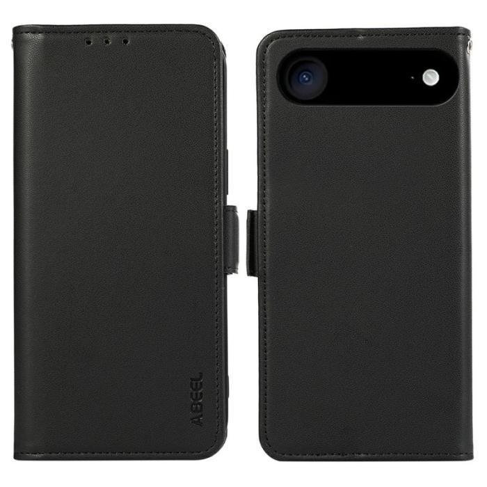 ABEEL - ABEEL iPhone Air Fodral Läder med RFID-blockering - Svart