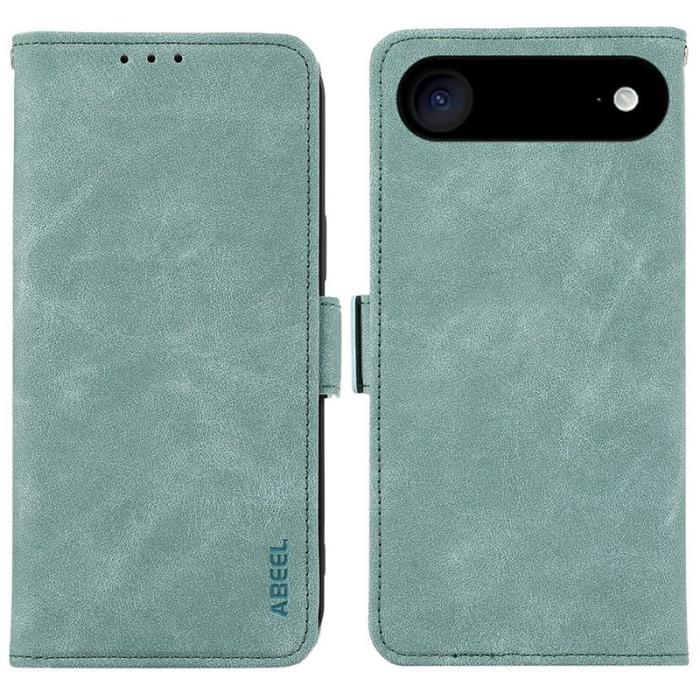 ABEEL - ABEEL iPhone Air Fodral PU Läder Folio Ställ Baby Blue