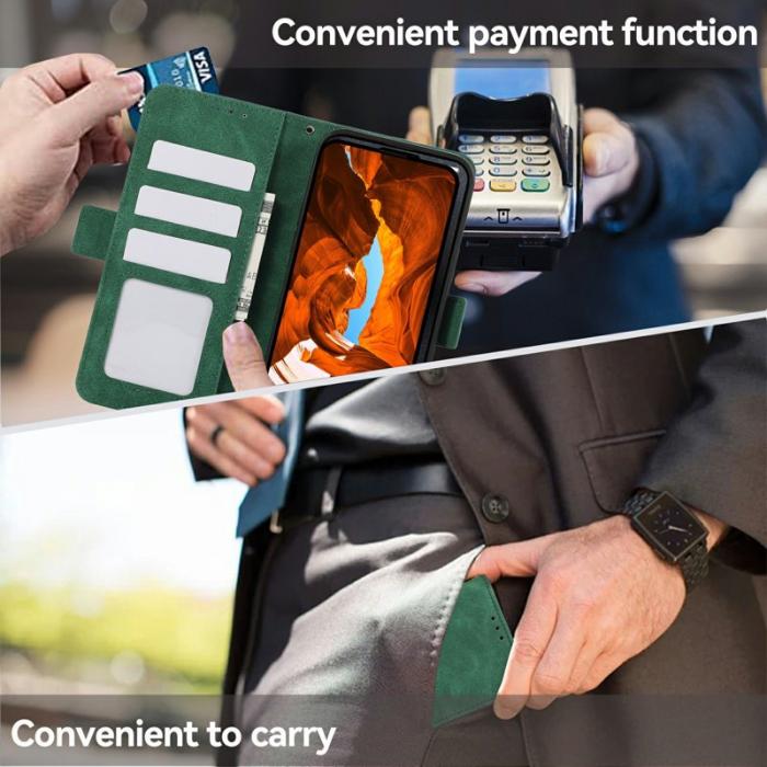 ABEEL - ABEEL iPhone Air Fodral PU Läder Folio Ställ Green