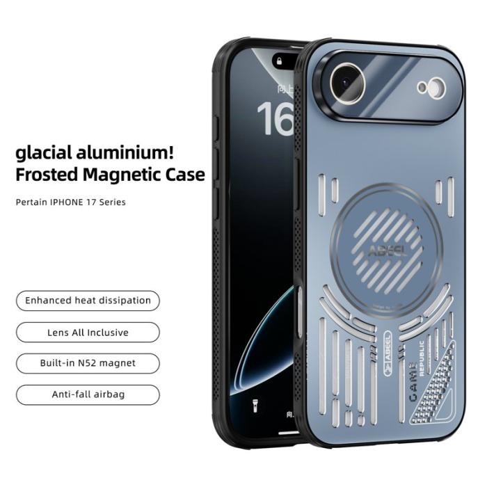 ABEEL - ABEEL iPhone Air Skal Aluminium + PC + TPU - Blå