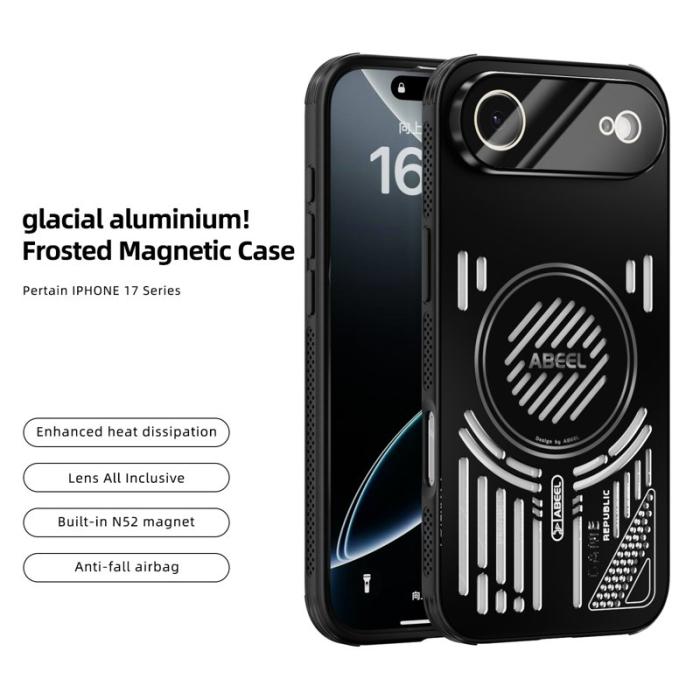 ABEEL - ABEEL iPhone Air Skal Aluminium + PC + TPU Svart