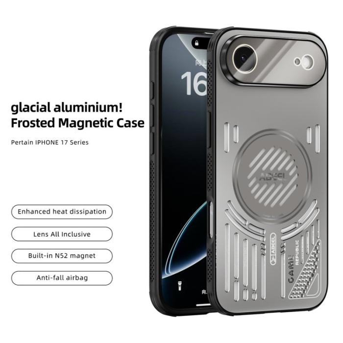 ABEEL - ABEEL iPhone Air Skal Aluminium + PC + TPU - Titan Grey