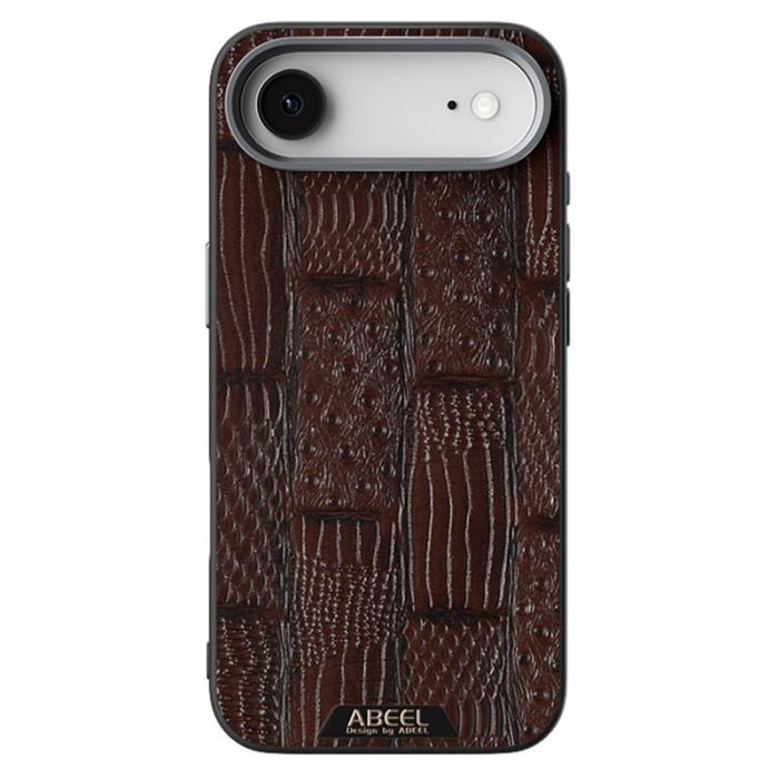 ABEEL - ABEEL iPhone Air Skal MagSafe Kompatibel Beast Textur Kaffe