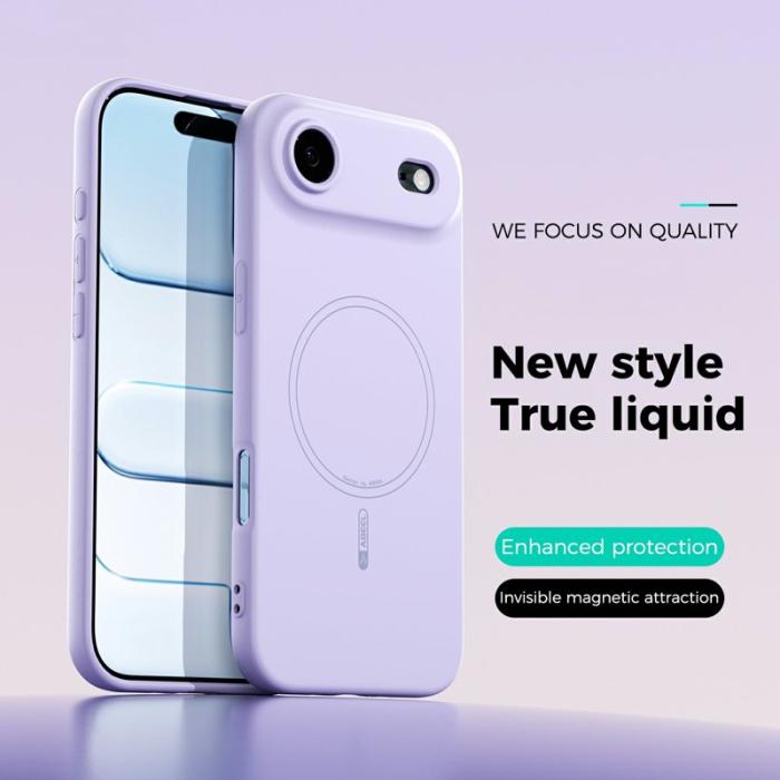 ABEEL - ABEEL iPhone Air Skal MagSafe Kompatibel Lila Silikon