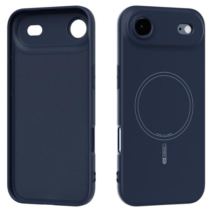 ABEEL - ABEEL iPhone Air Skal MagSafe Kompatibel Mörkblå Silikon