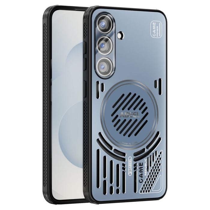 ABEEL - ABEEL Magnetic Case för Samsung Galaxy S25 Aluminium Blå