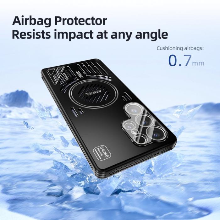 ABEEL - ABEEL Magnetic Case för Samsung Galaxy S25 Aluminium + TPU - Ljusgrön