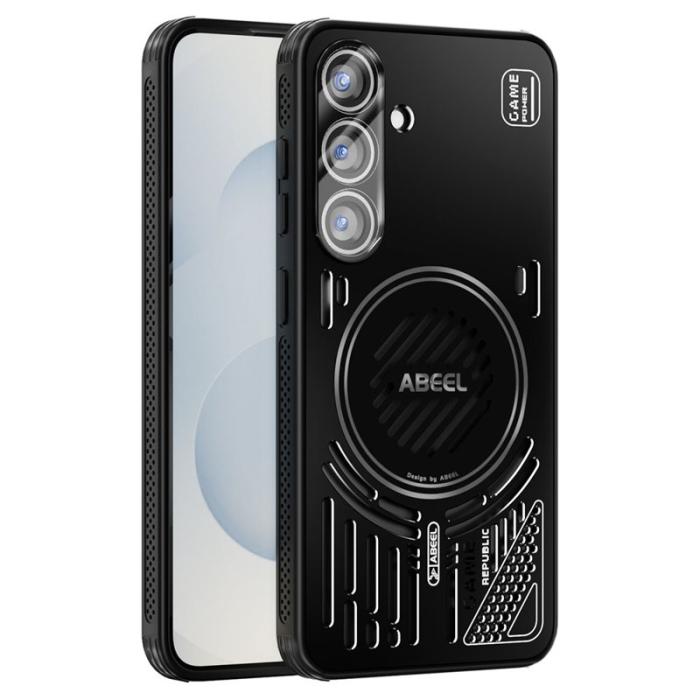 ABEEL - ABEEL Magnetic Case för Samsung Galaxy S25 Aluminium + TPU - Svart